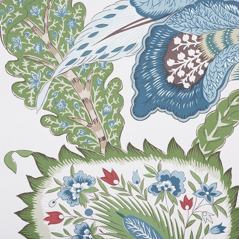 Select 5010170 Anjou Stripe Emerald Schumacher Wallpaper