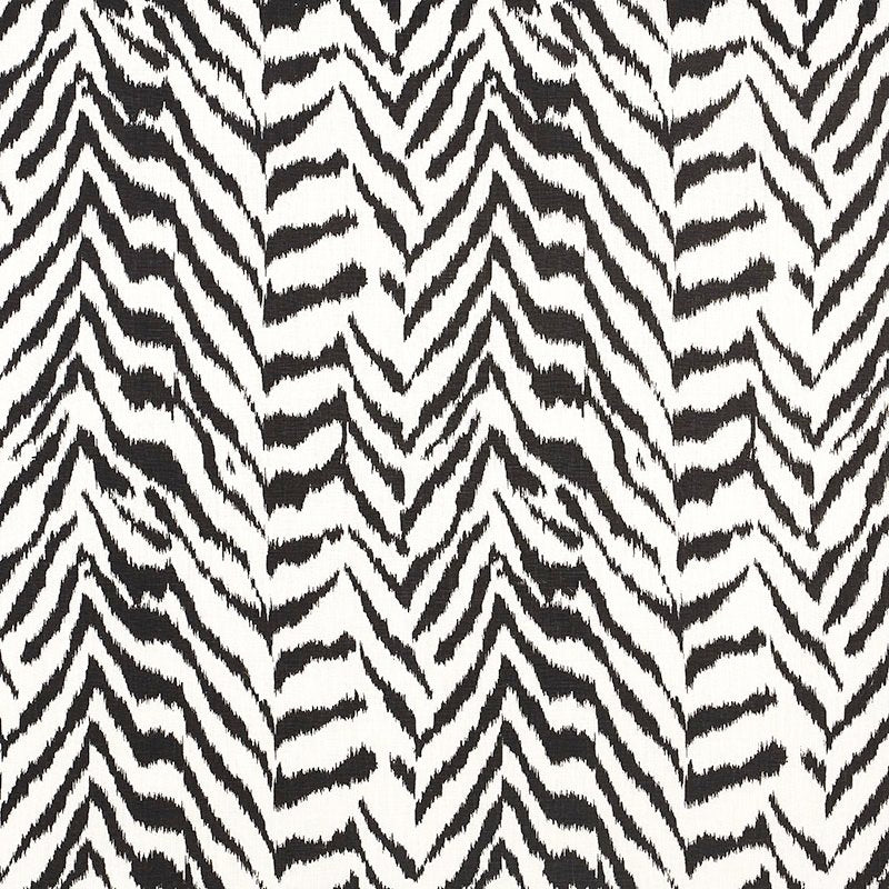 Purchase sample of 179410 Quincy Hand Print, Black by Schumacher Fabric