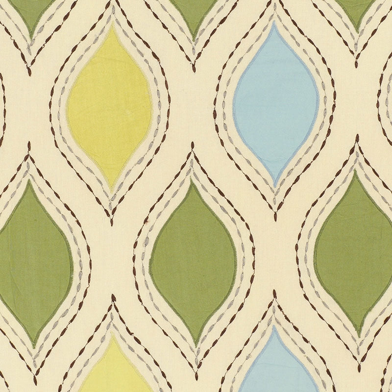 Purchase sample of 54780 LET'S Dance Chartreuse Sky by Schumacher Fabric