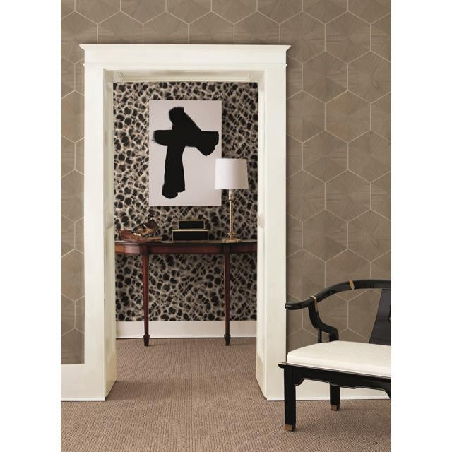 Purchase Ho2102 Ronald Redding Traveler Hexagram Wood Veneer Wallpaper Ronald Redding Wallpaper