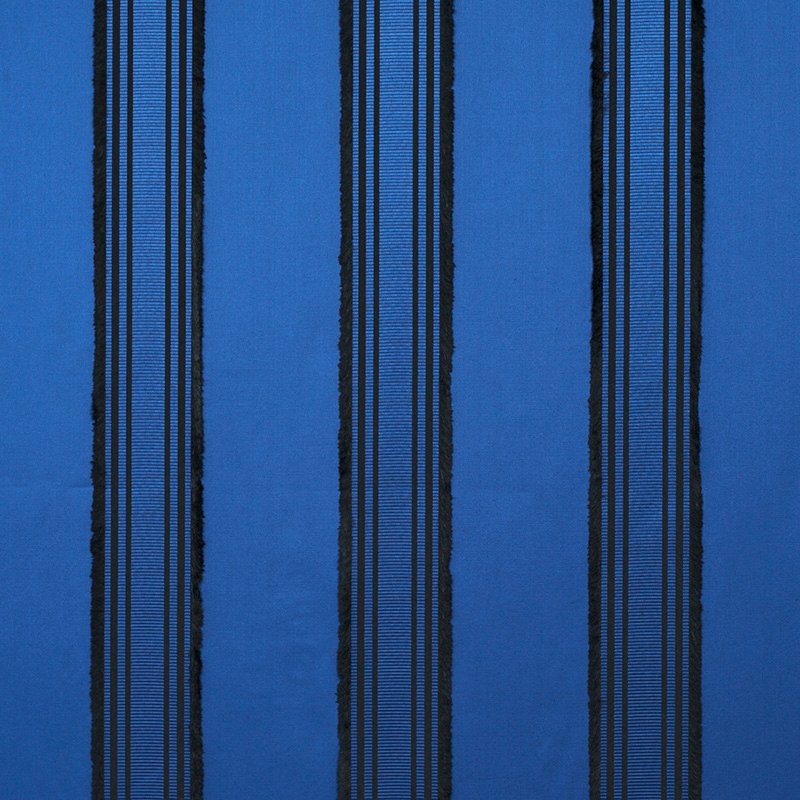 Purchase sample of 79450 Senza Satin Stripe, Cobalt by Schumacher Fabric