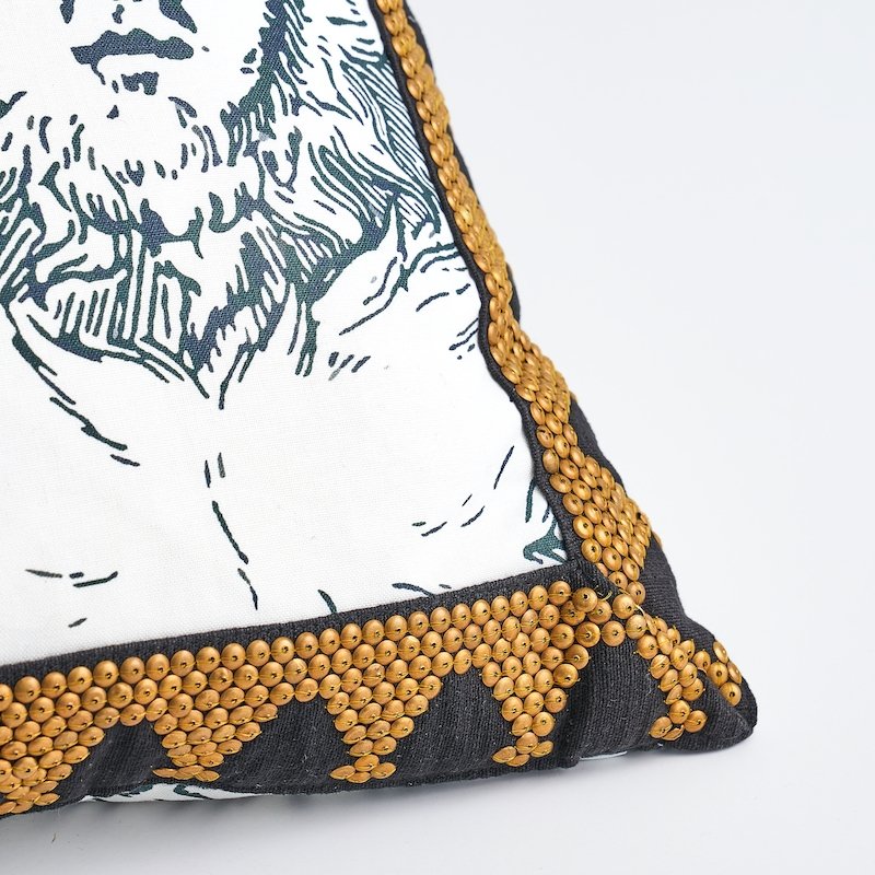 So7254006 Talos 22" Pillow Ivory By Schumacher Furniture and Accessories 1,So7254006 Talos 22" Pillow Ivory By Schumacher Furniture and Accessories 2