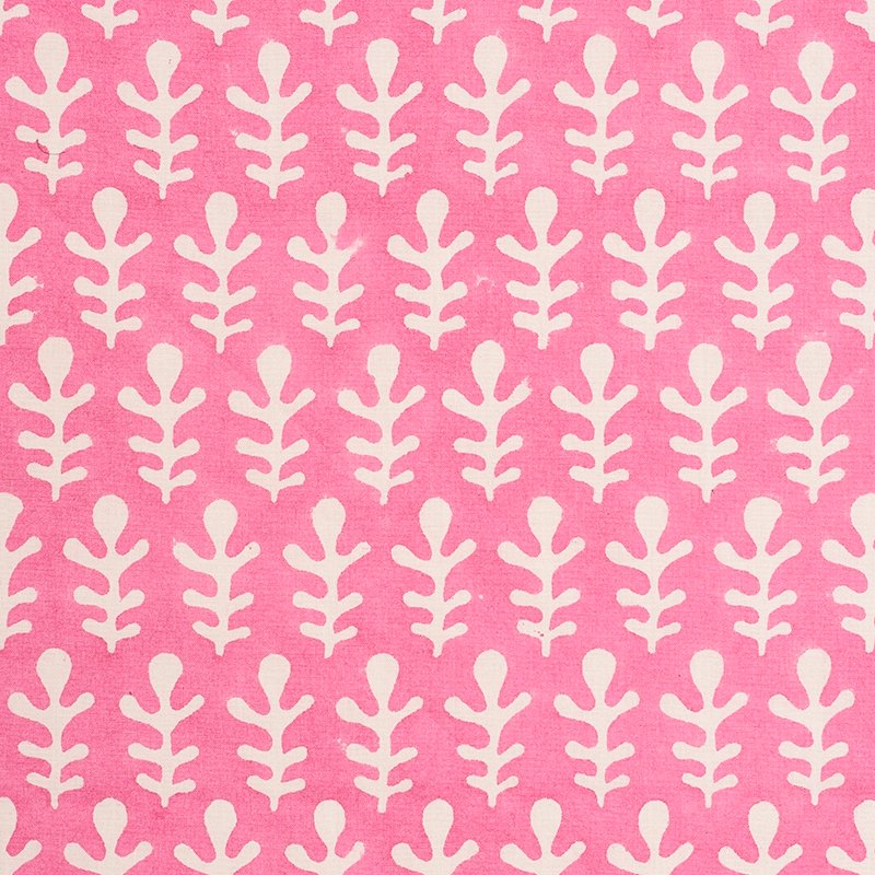 Save 179240 Bagru Pink by Schumacher Fabric