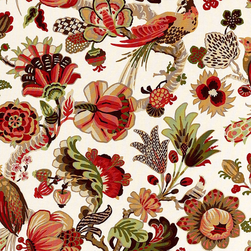 Purchase sample of 173822 Cambourne, Coral by Schumacher Fabric