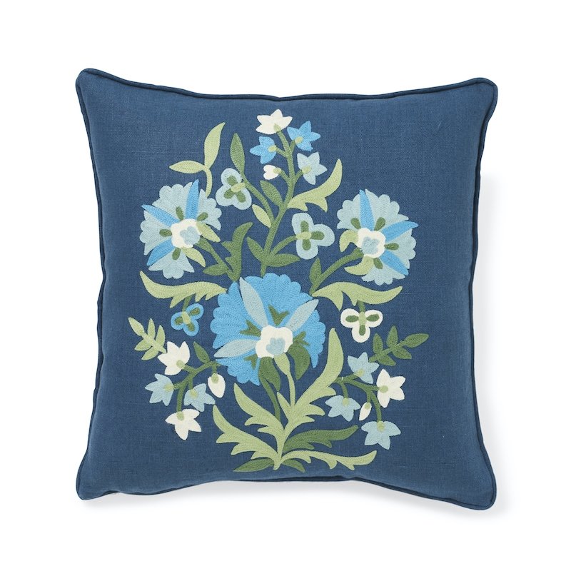 So7574004 | Antalya Medallion Pillow Pair, Aegean - Schumacher Pillows