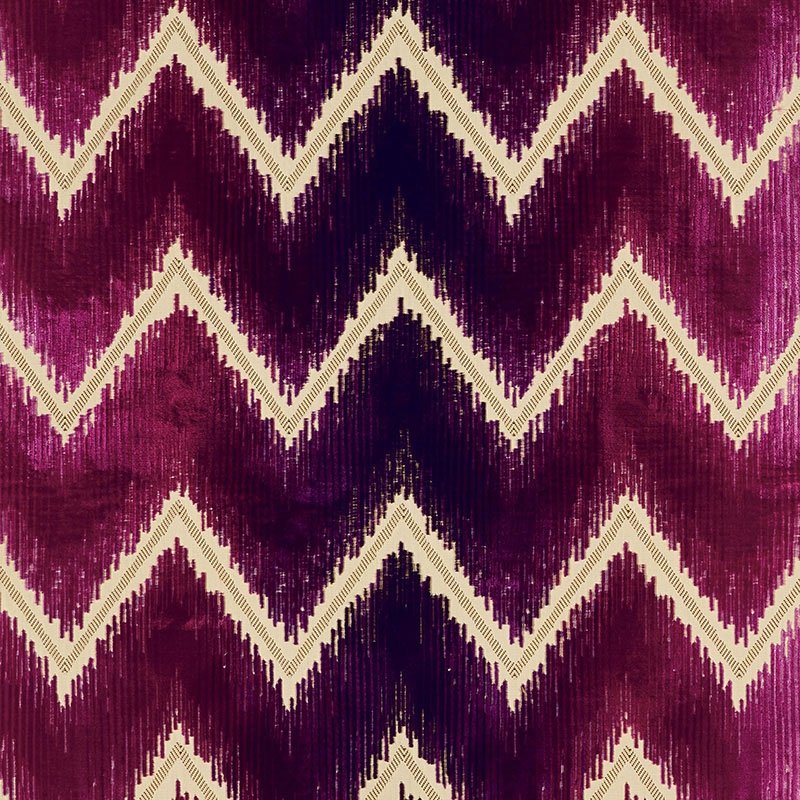 Purchase sample of 54863 Shock Wave, Ruby by Schumacher Fabric