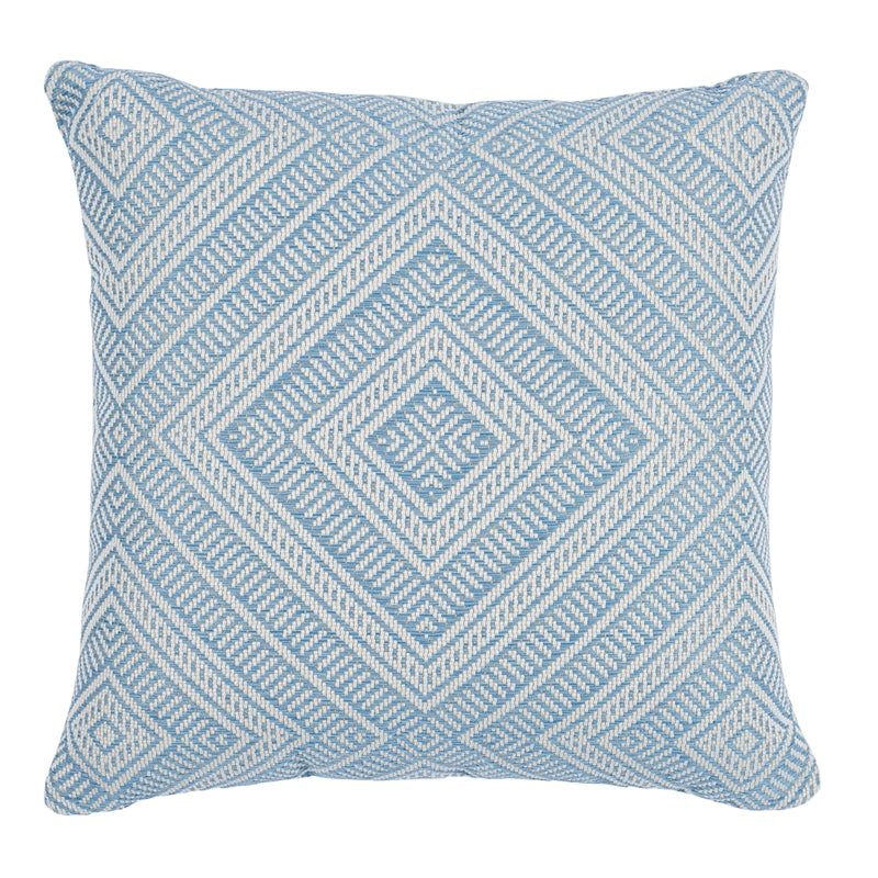 So6284505 | Tortola I/O 20" Pillow, Sky - Schumacher Furniture and Accessories