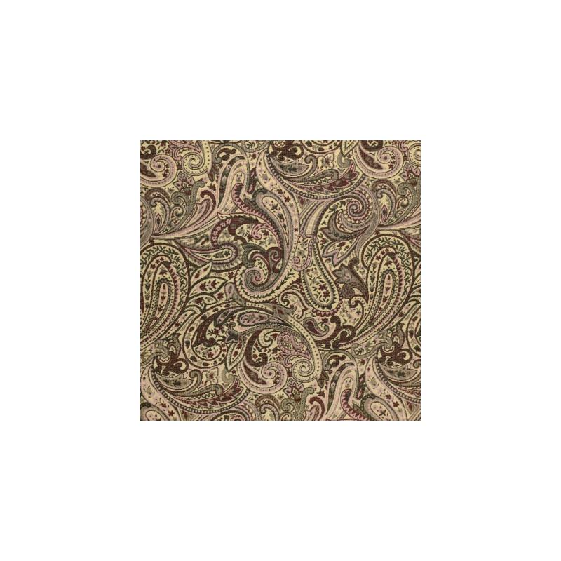 Acquire F3480 Blush Black Paisley Greenhouse Fabric