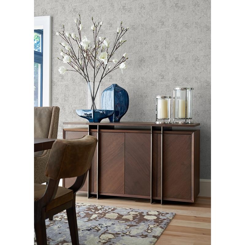 Buy 2976-86558 Grey Resource Eisen Silver Abstract Botanical Silver A-Street Prints Wallpaper