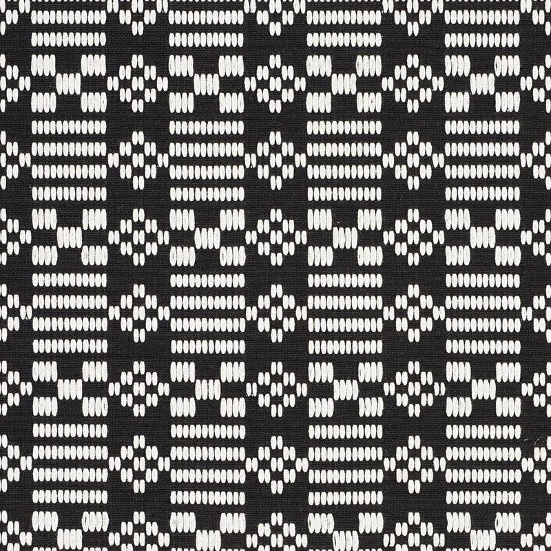Purchase sample of 76791 Wilson Embroidery, Black by Schumacher Fabric