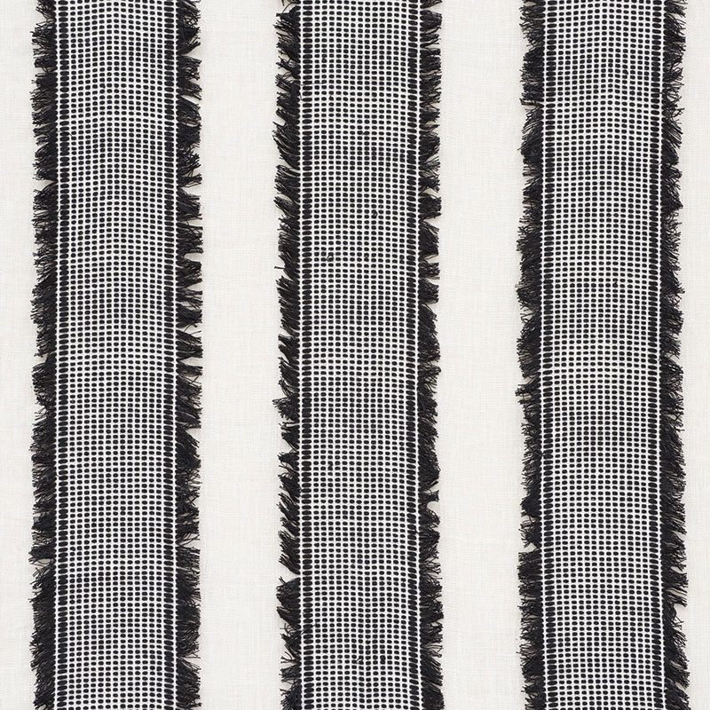 Purchase sample of 73591 Tulum, Black by Schumacher Fabric