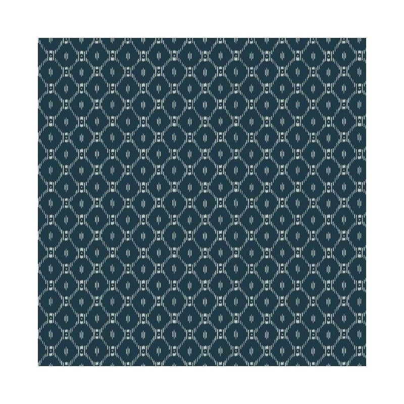 Sample - AF6528 Tea Garden, Fretwork Blue by Ronald Redding