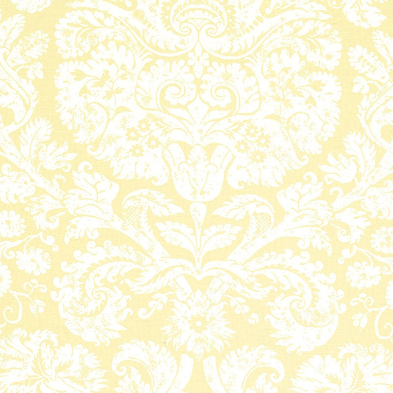 Purchase sample of 174130 Barresa Damask, Maize by Schumacher Fabric
