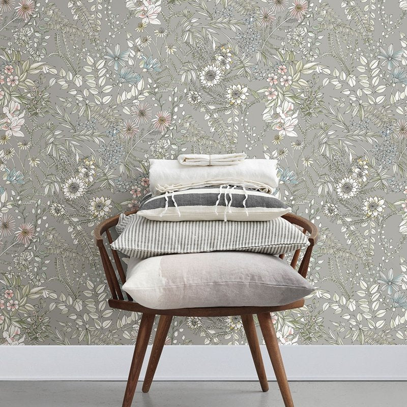 Looking for 2821-12903 Folklore. Full Bloom Beige A-Street Wallpaper