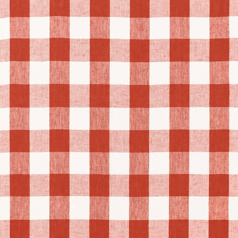 Purchase sample of 68012 Key West Check, Persimmon by Schumacher Fabric