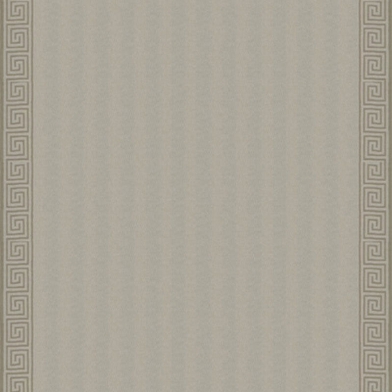 Purchase sample of 25800 Greek Key Embroidery, Pebble And Taupe by Schumacher Fabric