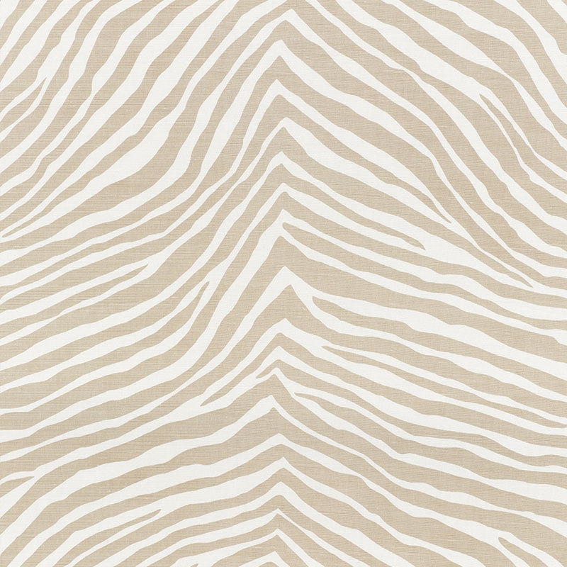 Purchase sample of 177442 Iconic Zebra, Natural by Schumacher Fabric