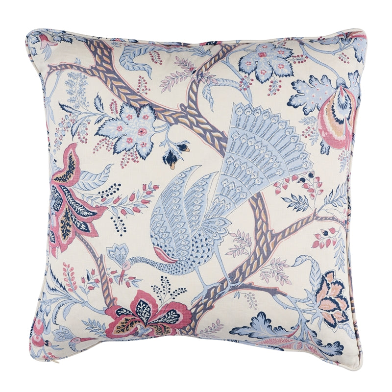 So18005006 | Aveline Linen 22" Pillow, Lilac - Schumacher Furniture and Accessories