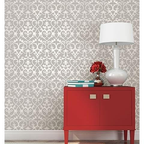 Order 2625-21866 Symetrie Axiom Grey Ironwork A Street Prints Wallpaper