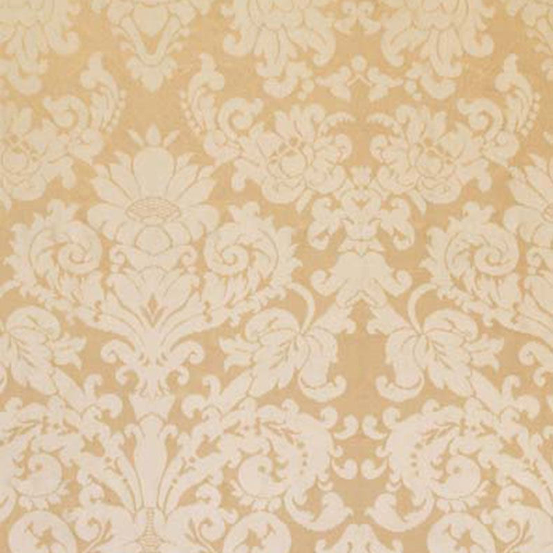 Purchase sample of 63740 Hatfield Silk Damask, Sesame by Schumacher Fabric
