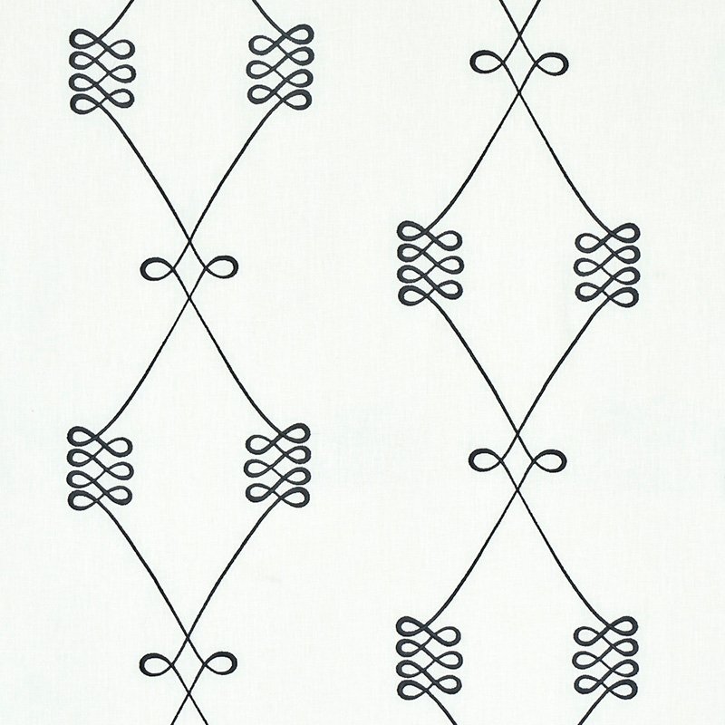 Purchase sample of 78200 Nicolette Embroidery, Ivory by Schumacher Fabric