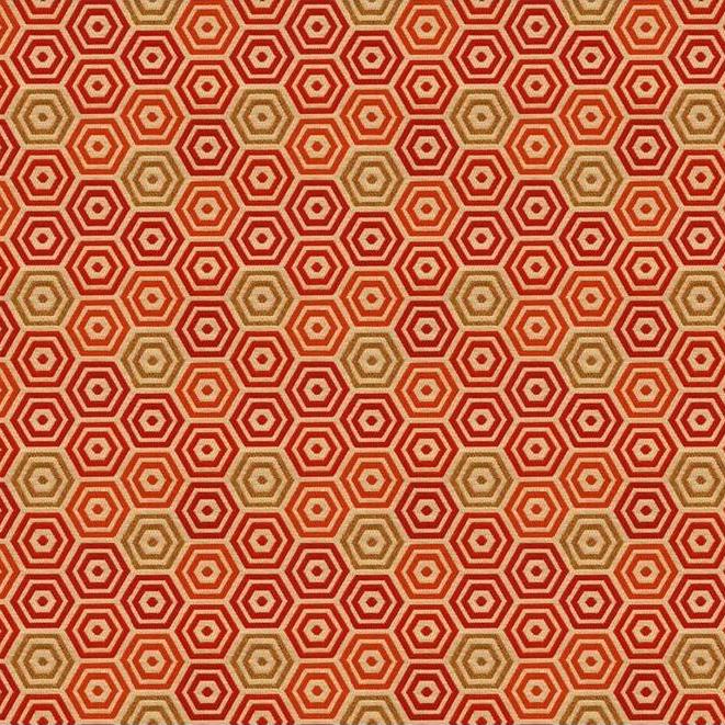 Looking 33638.419.0 Torina Persimmon Geometric Burgundy/Red by Kravet Contract Fabric