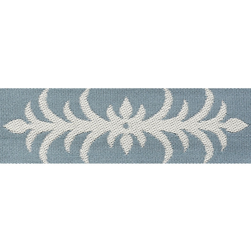 75443 | Acanthus Tape, Slumber Blue - Schumacher Fabric