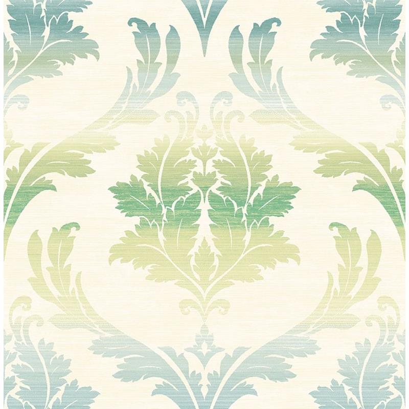 Search MT80204 Montage Green Damask by Seabrook Wallpaper