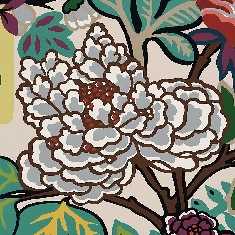 View 5001063 Chiang Mai Dragon Alabaster Schumacher Wallpaper