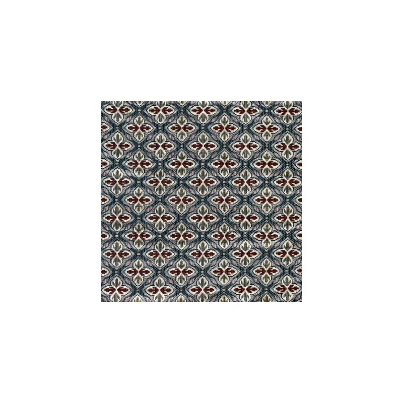 Looking F3494 Cobalt Blue Geometric Greenhouse Fabric