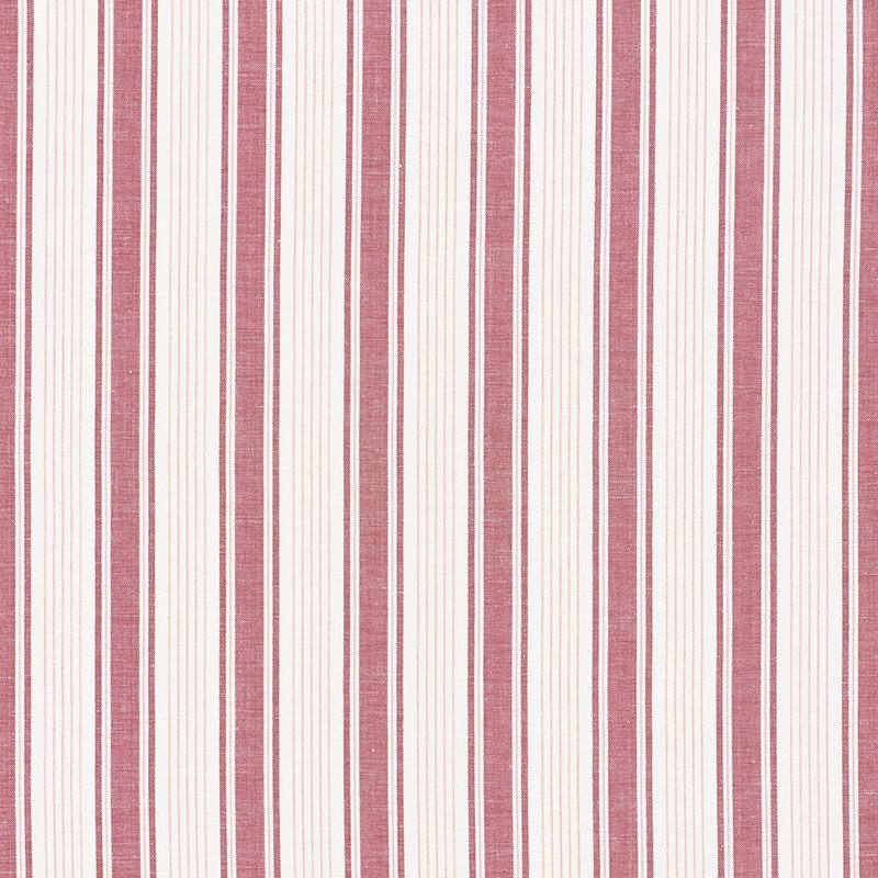 Purchase sample of 73004 Ojai Stripe, Red by Schumacher Fabric