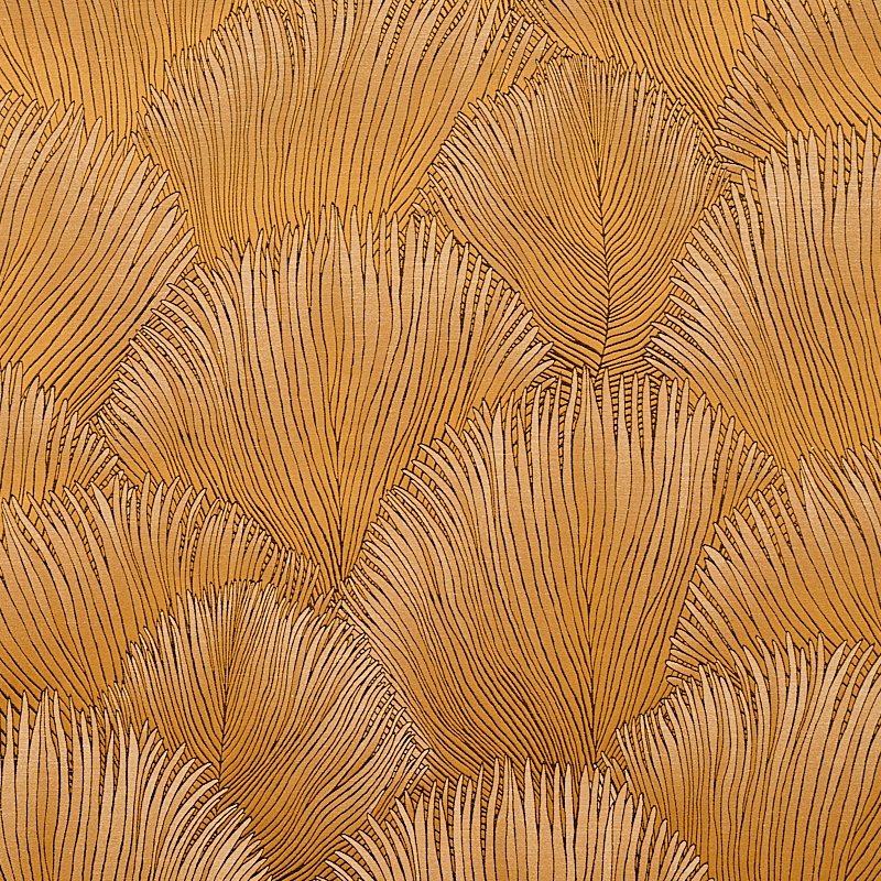Purchase sample of 80550 Fondale, Gold by Schumacher Fabric