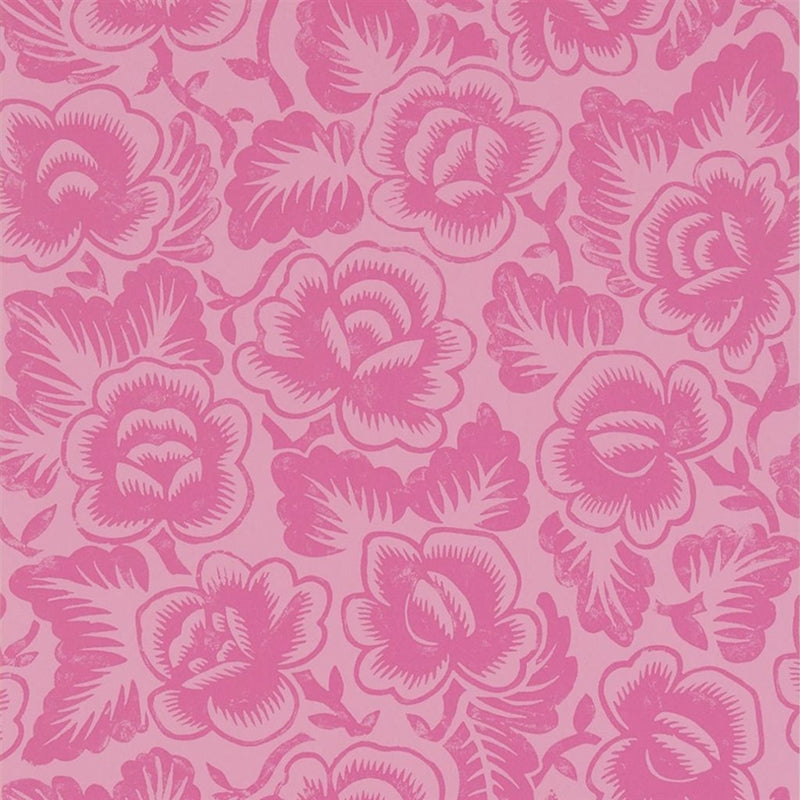 Sample P592-12 Rosario, Fuchsia by Designer Guild Wallpaper