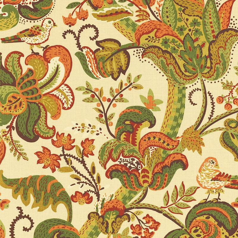 Purchase sample of 173682 Clarendon, Spice by Schumacher Fabric