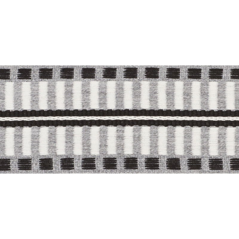 73630 | Jacobsen Tape, Grey - Schumacher Fabric