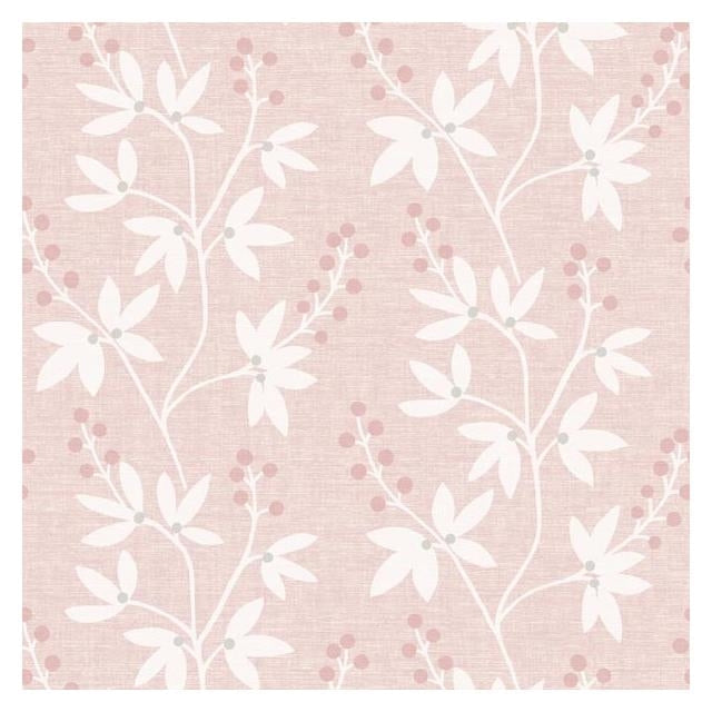 Beacon House Currant Pink Botanical Trail Pink Wallpaper Sample