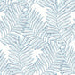 View 2973-90503 Daylight Finnley Blue Inked Fern Blue A-Street Prints Wallpaper