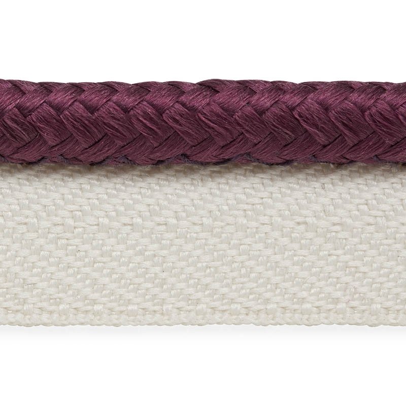 74655 Pierre Silk Gimp Narrow,Eggplant by Schumacher Fabric,74655 Pierre Silk Gimp Narrow