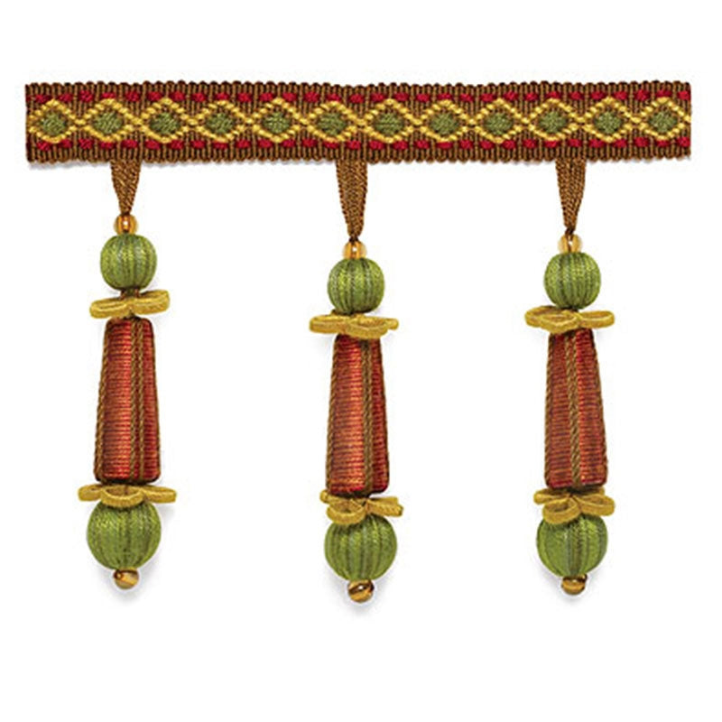 63280 | Addington Molded Tassel Fringe, Rosewood - Schumacher Fabric