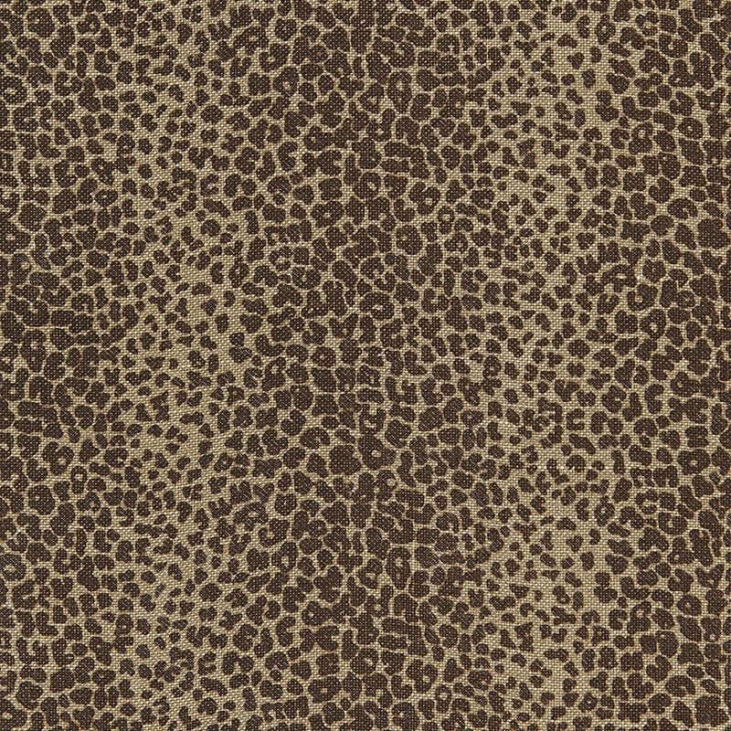 Purchase sample of 174840 Leopard Linen Print, Java by Schumacher Fabric