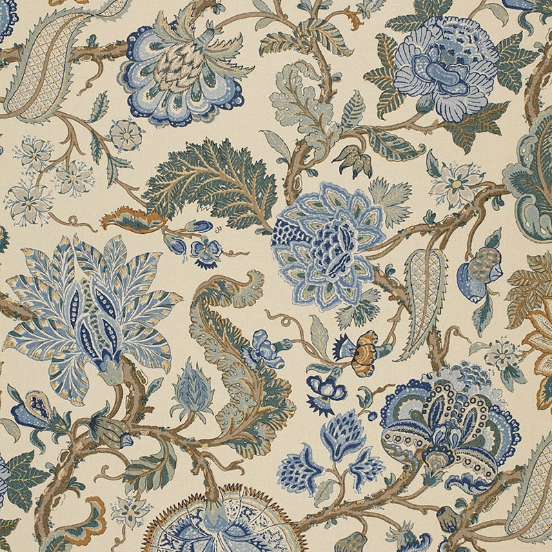 Purchase sample of 172743 Chalfont, Porcelain by Schumacher Fabric