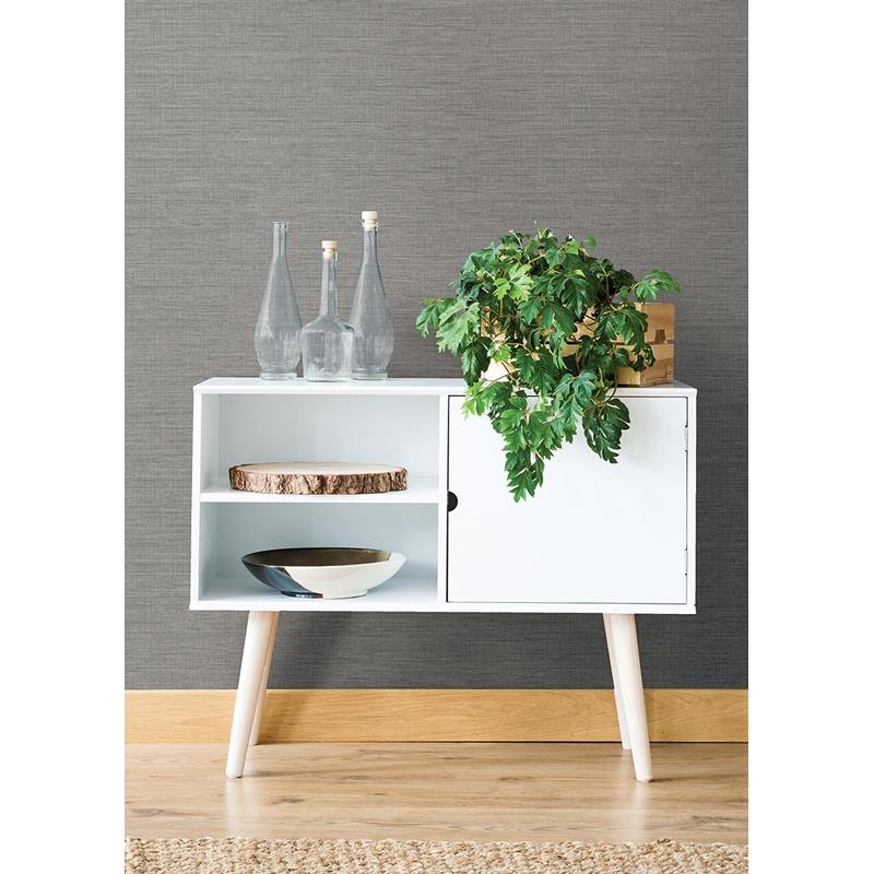 Purchase 2829-82051 Fibers Essence Grey Linen Texture A Street Prints Wallpaper