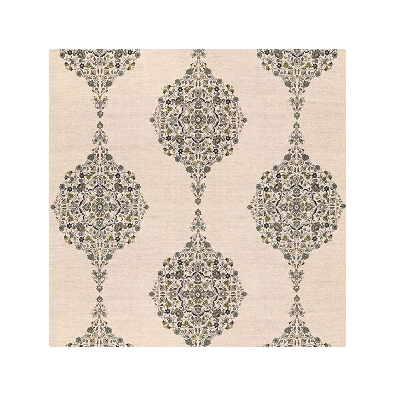 Purchase sample of 175322 Mehndi Linen Print, Smoke by Schumacher Fabric
