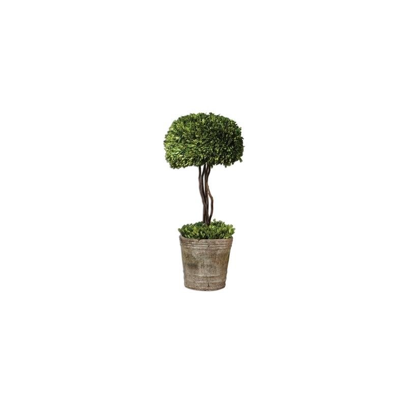 60113 Preserved Boxwood Garden Urn by Uttermost,,