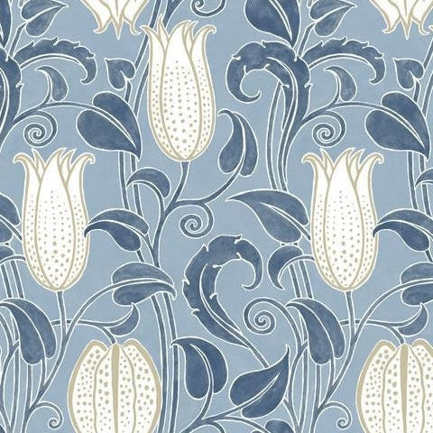 View AC9205 Canterbury Bells Arts and Crafts by Ronald Redding Wallpaper
