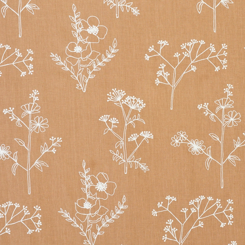 Purchase sample of 78361 Lisbeth Embroidery, Camel by Schumacher Fabric