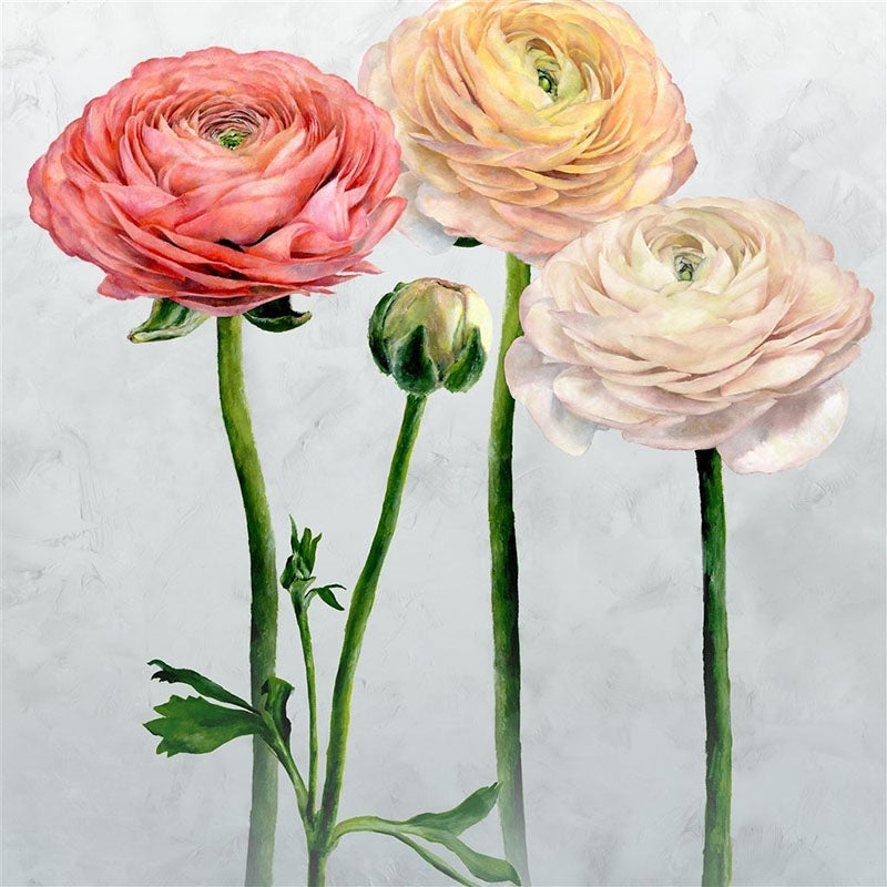 Sample PDG1100-01 Tourangelle Scene 2 Peony by Designer Guild Wallpaper