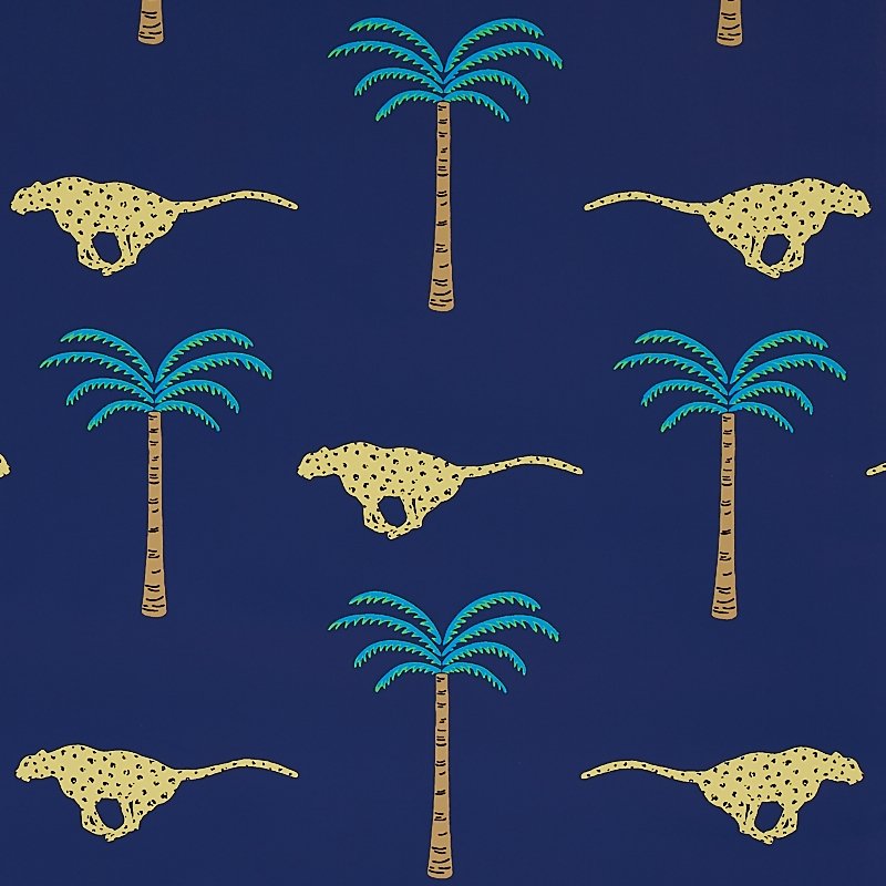 Order 5012542 A Wild Desert Dream Midnight Schumacher Wallcovering Wallpaper