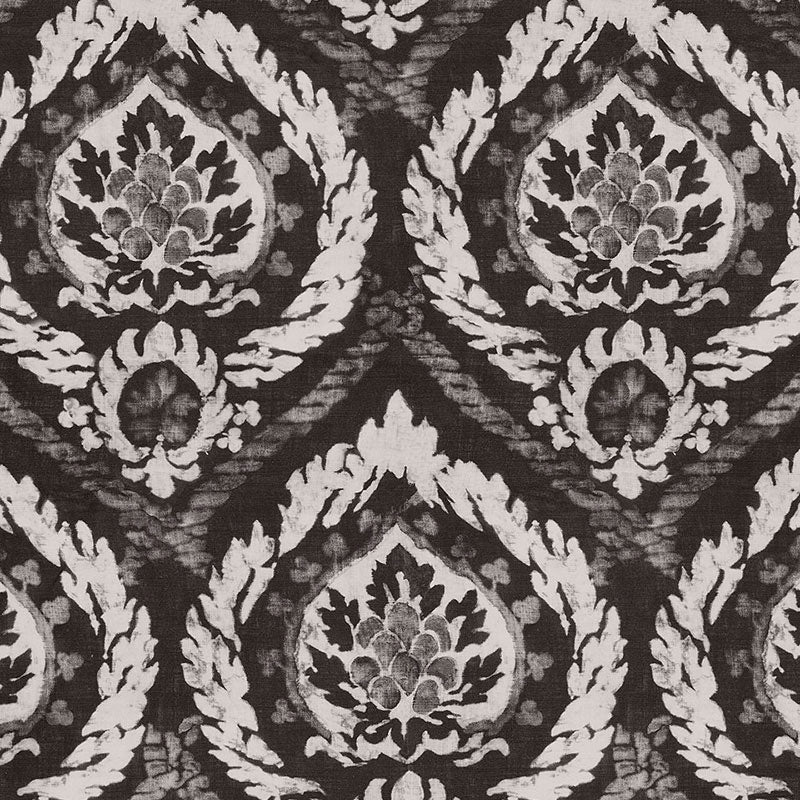Purchase sample of 173950 Abaza Resist, Charcoal by Schumacher Fabric