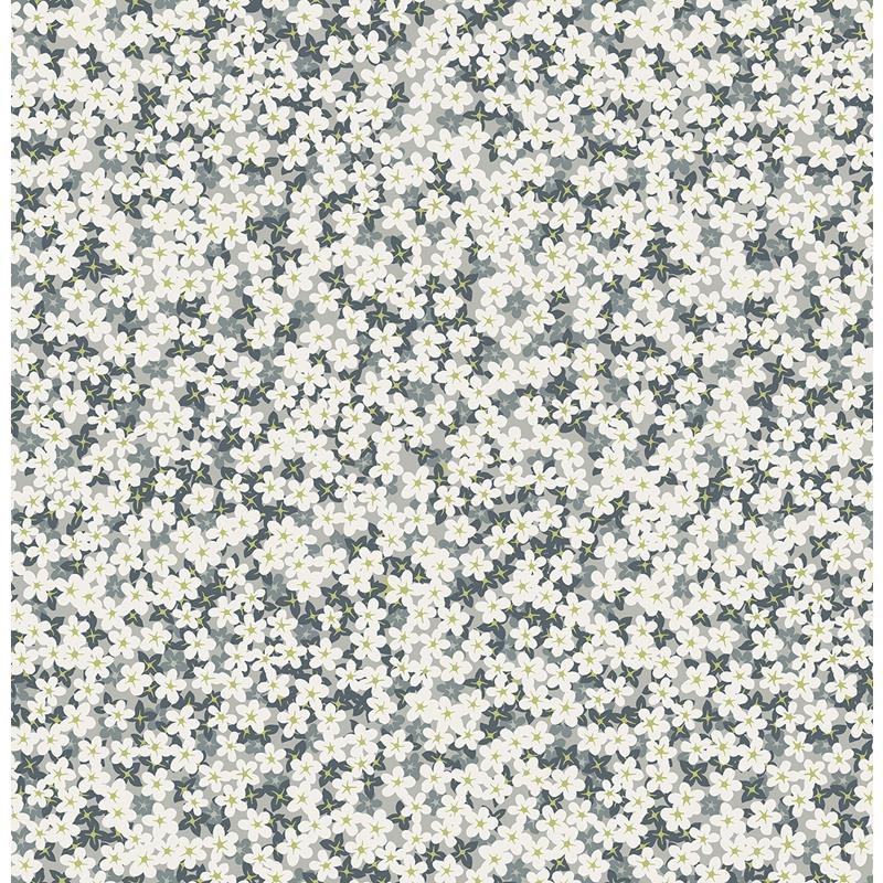 2901-25447 | Perennial, Giverny Grey Miniature Floral - A Street Print